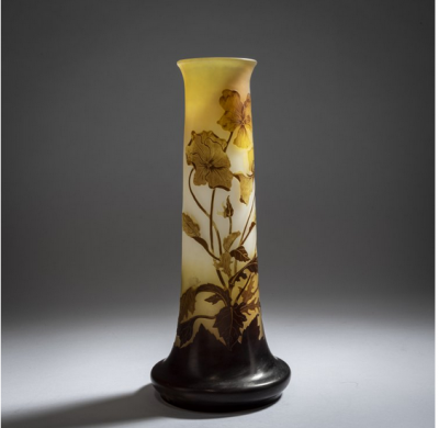 Galle Vase - Pensees