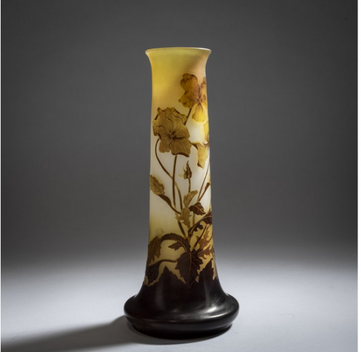 Galle Vase - Pensees