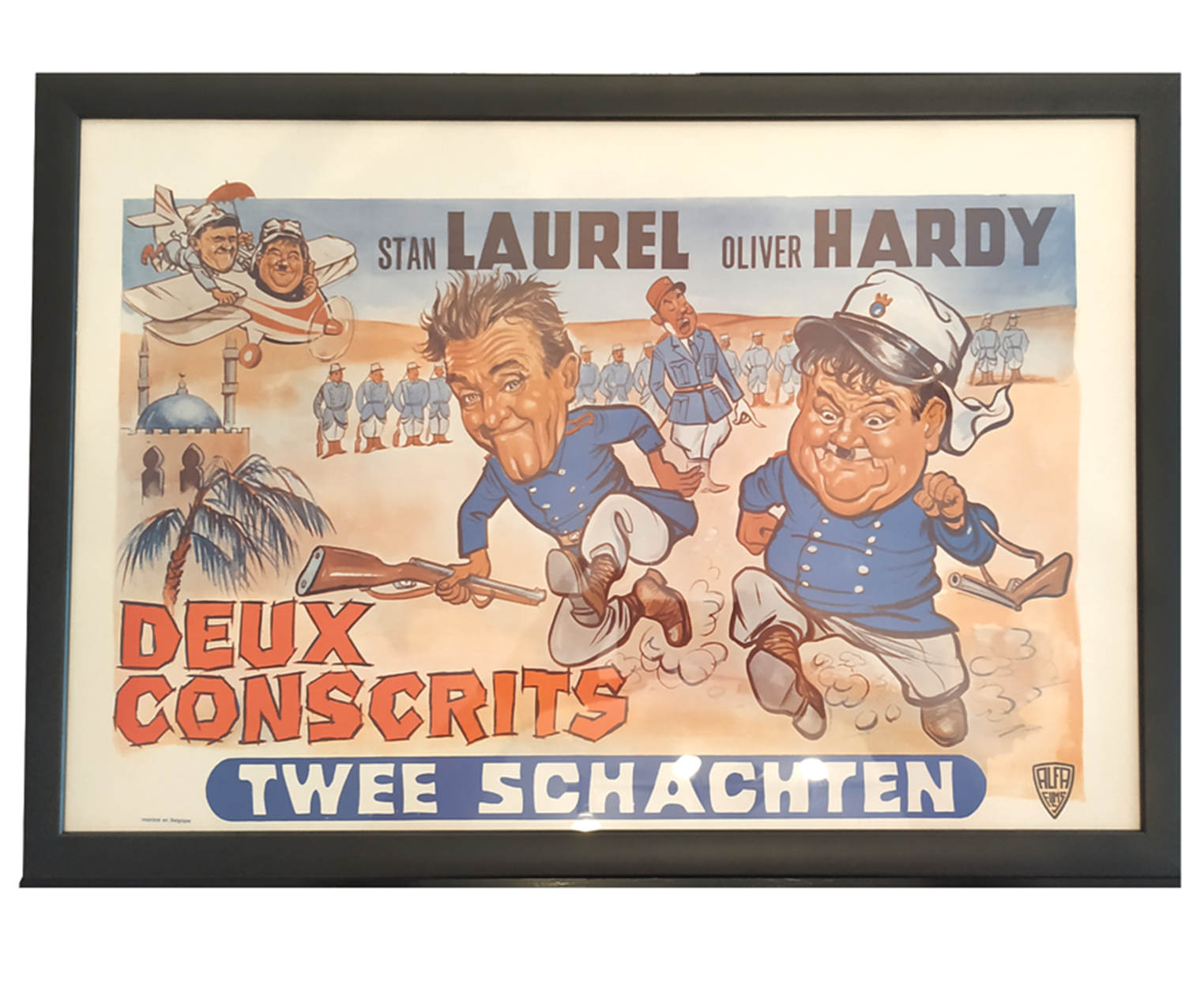 Filmplakat Stan Laurel Oliver Hardy - Twee Schachten @galleryeight